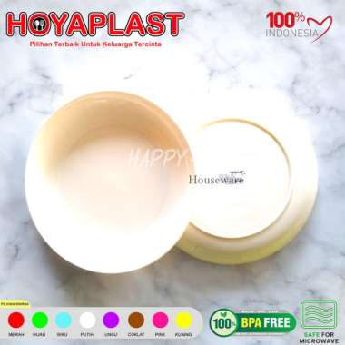 HOYAPLAST 1/2 &amp; 1 Lusinan Piring Bulat Makan 2 Ukuran 9in &amp; 10in Warna 9IN 1 Lusin Putih