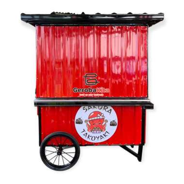 Booth semi Container roda besar murah