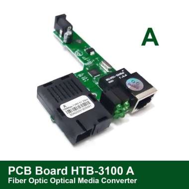 PCB Board NetLINK HTB-3100 A Optical Media Converter HTB-3100 A plus adaptor