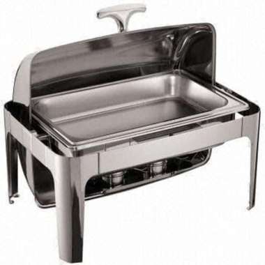 Chafing Dish Suggo Roll Top Segi Stainless 9 Ltr /Wadah saji prasmanan