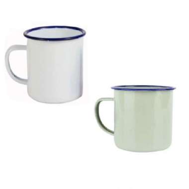 Mug Gelas Cangkir enamel 7cm / Mug jadul / Mug Kecil Enamel