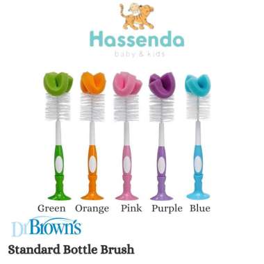 Dr Brown's Standard Bottle Brush / Sikat Pembersih Botol Susu Green