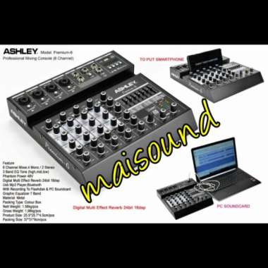 Mixer Audio Ashley Premium 6 Channel Ashley Premium 6 Record