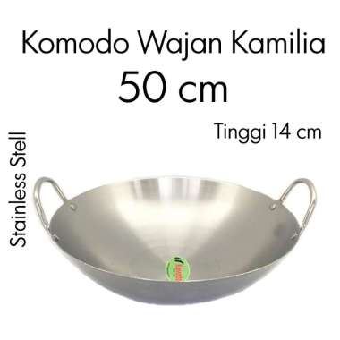 Komodo Wajan Kamilia Stainless 50 cm / Kuali
