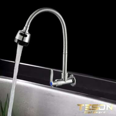 Kran Angsa Fleksibel Keran Air Tembok Wastafel Sink Cuci Piring Dapur TERBAIK Multicolor