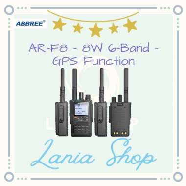 ABBREE AR-F8 - Walkie Talkie 8W Power 6-Band 136-520MHz - GPS Function