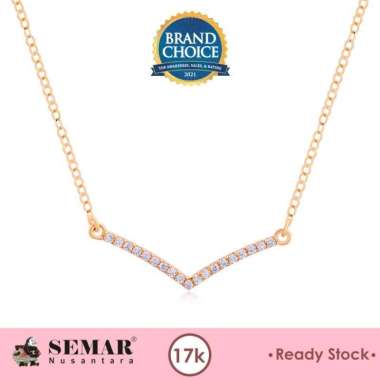 Kalung Emas Veeline Rose Gold 17K Semar Nusantara 17K