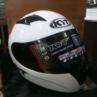 Helm KYT R10 Solid White || Helm Full Face || Original KYT ||
