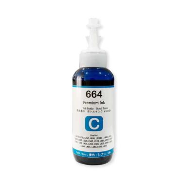 Premium Ink 664 Pigment Tinta Printer for Epson L110/L120/L360/L565/L1455 [100 mL] Cyan