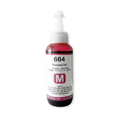 Premium Ink 664 Pigment Tinta Printer for Epson L110/L120/L360/L565/L1455 [100 mL] Magenta