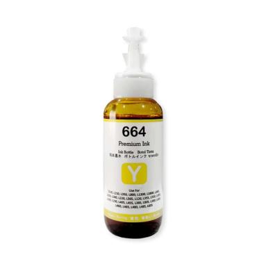 Premium Ink 664 Pigment Tinta Printer for Epson L110/L120/L360/L565/L1455 [100 mL] Yellow
