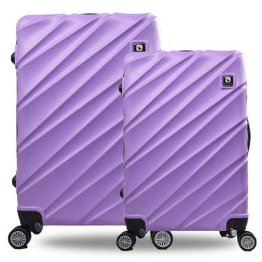 Tas Koper Hardcase Fiber Set Polo Team size 20 dan 24 inch - 1002 Lilac