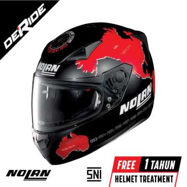 Nolan N60-5 Col. 053 C. Checa Flat Black Helm Fullface SNI N605