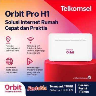 Telkomsel Orbit Pro H1 B535 Modem Wifi Free 150Gb Garansi Resmi 150 GB