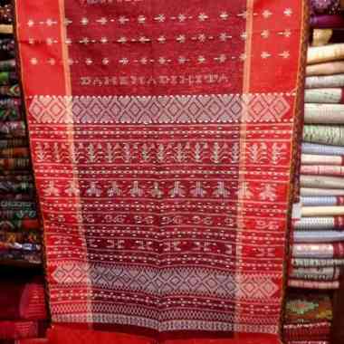 ulos sadum Tarutung tenun ATBM cantik Merah
