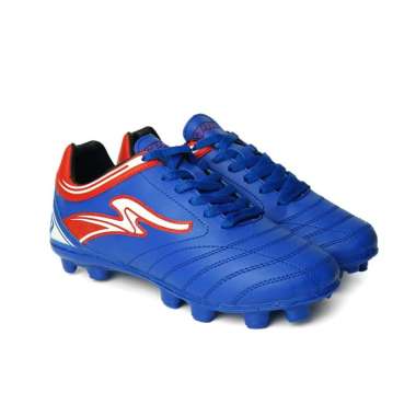 Speed - Sepatu Bola Soldier Biru Merah - Sepatu Bola Pria 41 Biru Merah