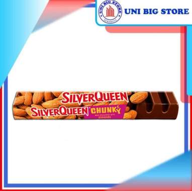 Promo Harga Silver Queen Chunky Bar Almonds 95 gr - Blibli