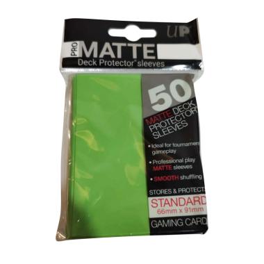 Ultra Pro Matte Sleeve - Light Green [50CT/66mm x 91mm/Standard Size]