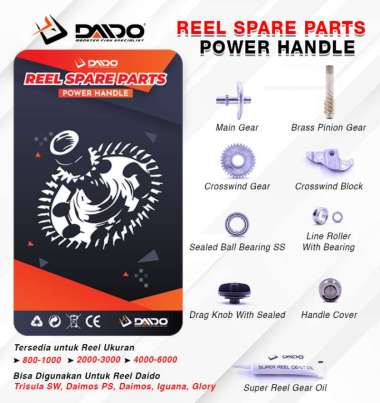 SPARE PART REEL DAIDO NORMAL HANDLE DAN POWER HANDLE POWER HANDLE,800/1000