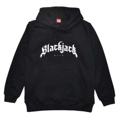 BLJK Blackjack SWT726 Sweater Hoodie Gothic Hitam HITAM M