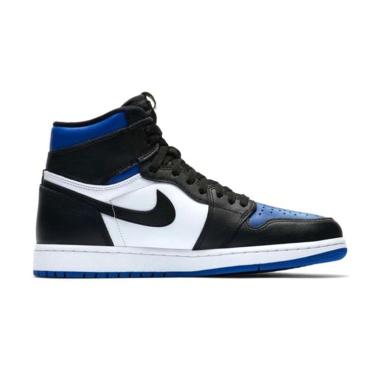 NIKE Air Jordan 1 High OG Royal Toe Sneakers Pria 8 BIRU