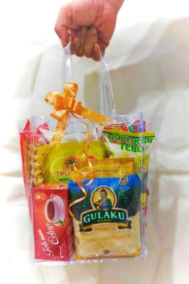 20x15x20 Tas Souvenir / Tas Hampers Parcel Polos / tas sembako / mika