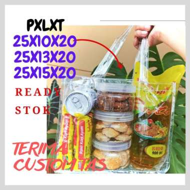 25x10x20 Tas mika goodiebag ,25x13x20 tas mika transparan, tas sembako 25x10x20