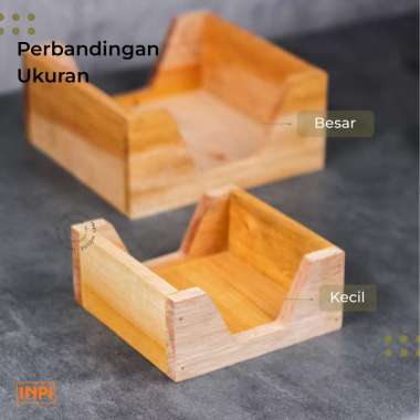 Wadah Tisu Kotak Box Kayu Minimalis Tisu Kecil - INPI kecil