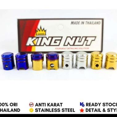 Tutup Pentil Piston dan Mur Pentil Probolt Stainless King Nut Thailand
