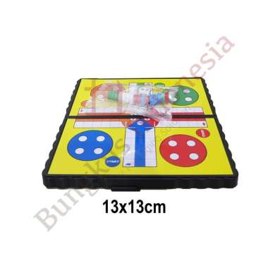 Ludo Mainan Ludo Magnet Board Game Pocket Portable