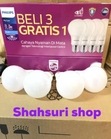 Philips led 8 watt unicef / philips led 3 gratis 1 / philips led paket