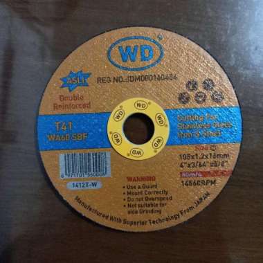 Cutting Wheel (Resibon Potong) 4" merk WD
