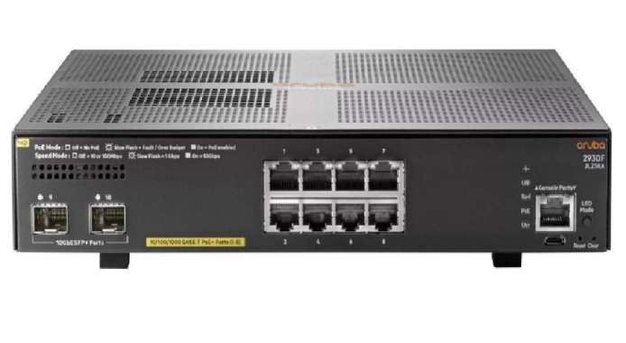 Aruba 2930F (JL258A) 8G PoE+ 2SFP+ Switch