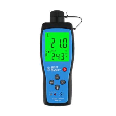 Smart Sensor AR8100 O2 Detector Analyzer Oxygen Tester Oksigen Meter Biru