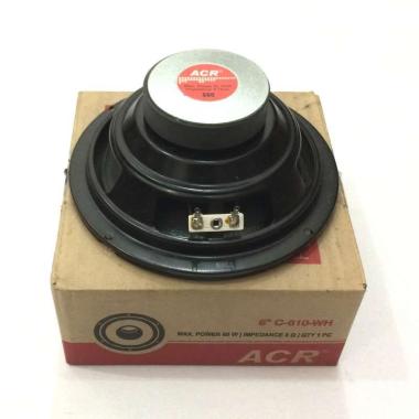 ACR C-610-WH Woofer Bass Indoor Speaker Woofer [6 Inch] Hitam.