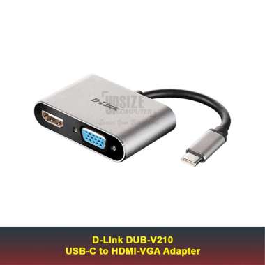 D-LInk Adapter DUB-V210 USB-C to HDMI-VGA