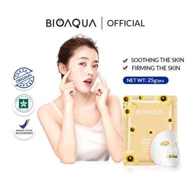 BIOAQUA Masker Sheet Mask Masker Wajah BPOM Chamomil