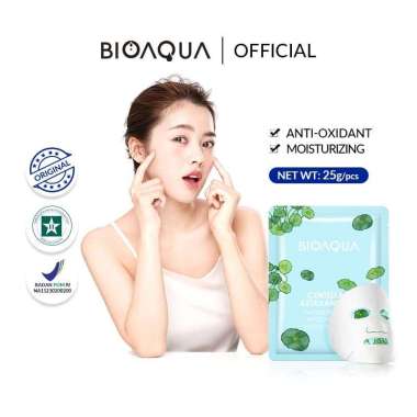 BIOAQUA Masker Sheet Mask Masker Wajah BPOM Centella