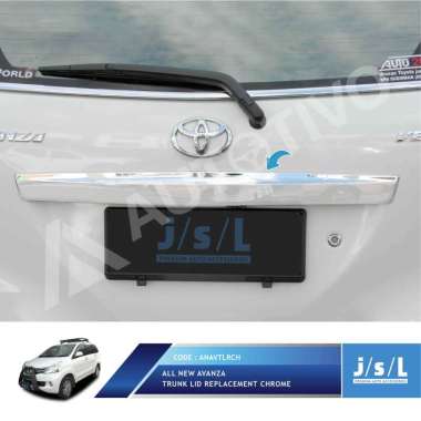 JSL Trunk Lid Replacement Chrome Lis Bagasi Pintu Belakang for All New Avanza CHROME
