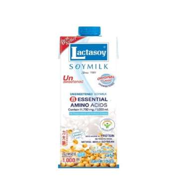 LACTASOY Soymilk Susu Kacang - Unsweetened [1L]