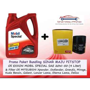 Jumbo Oil 20W-50 Made In Singapore Oli Mobil Special [4 L] & Filter Oli for Mitsubishi Grandis/ Kuda