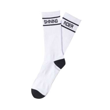 Kaos Kaki Rider x Shining Bright Basic Socks RSB910B 1 pasang White