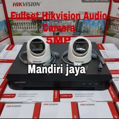 Paket CCTV Hikvision Audio Camera 5MP 4Ch 2 camera
