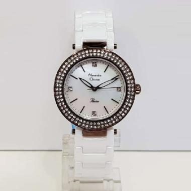 Alexandre Christie AC2323LH Passion Ceramic Stainless Steel brown white