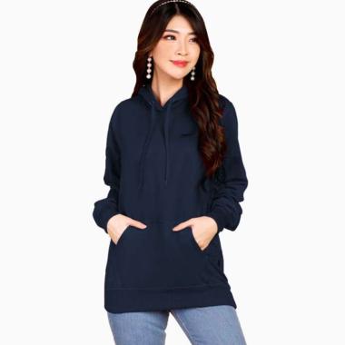 Jfashion Fleece Girl Sweater Hoodie Wanita XXL Navy