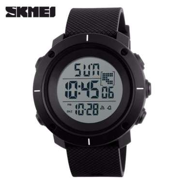 Jam Tangan Pria Digital SKMEI 1213 Black Water Resistant 50m Black