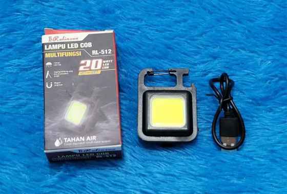 lampu emergency 20w COB rolinson RL-512 carabiner magnet cas gantungan