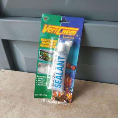 Lem Kaca / Aquarium / Silikon Bening Verichem 70 gr