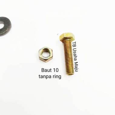 Mur Baut 10 Baut 14 / HB 6x25 , 10x25 Baut 10 tanpa ring