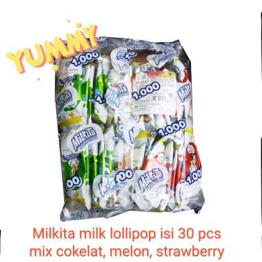 Permen Milkita Lollipop | isi 30 pcs lolipop gagang